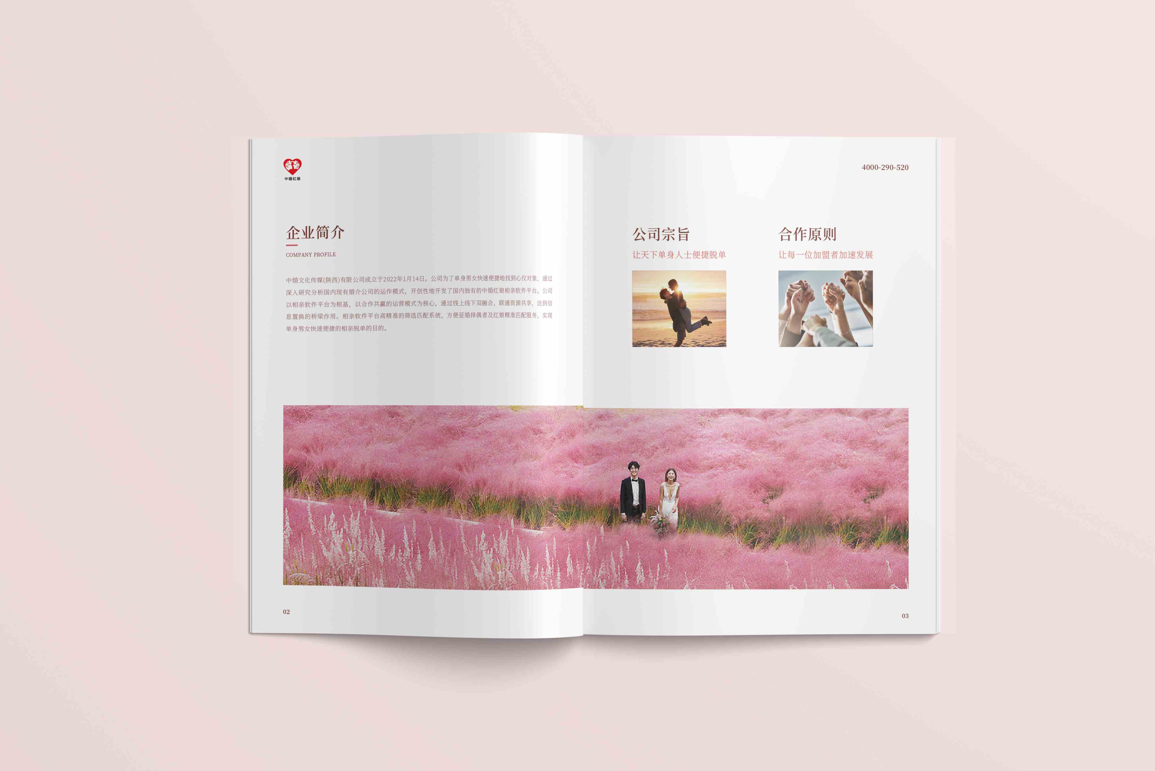 企业宣传册设计-婚介行业
