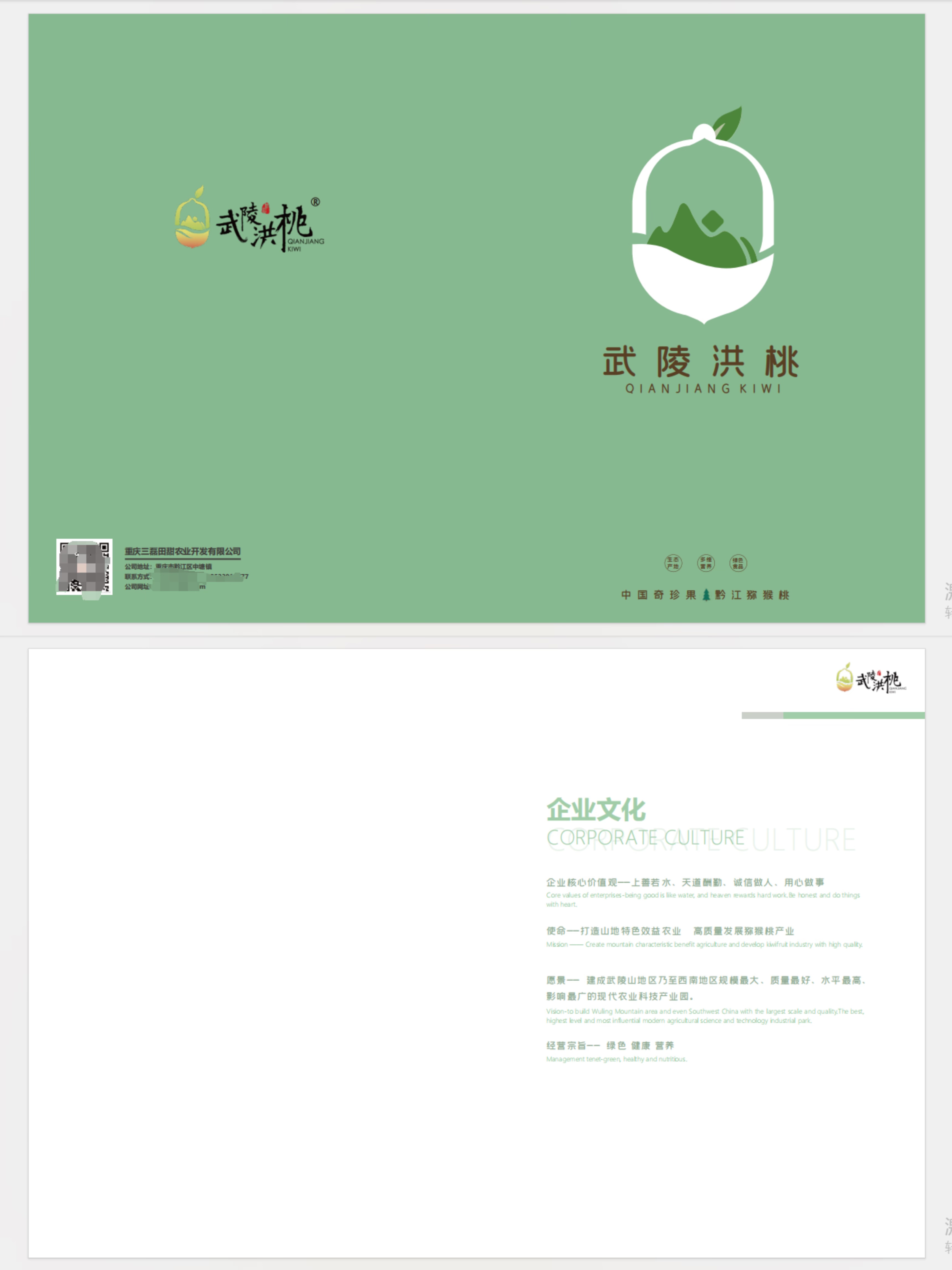 成都画册制作公司｜绿色生鲜农产品设计案